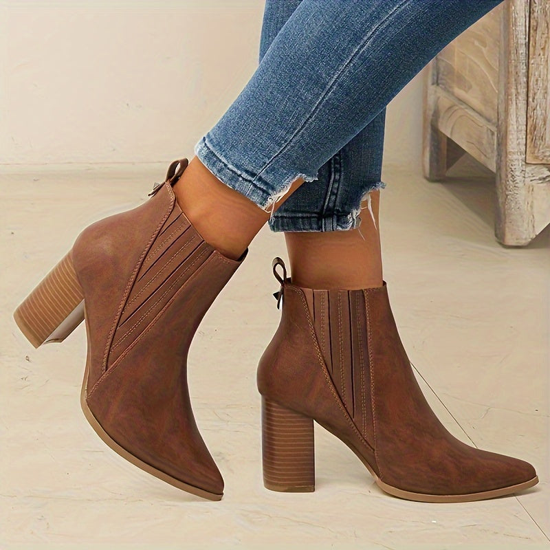 Elswina | Damen Stiefeletten mit Blockabsatz - Image 4