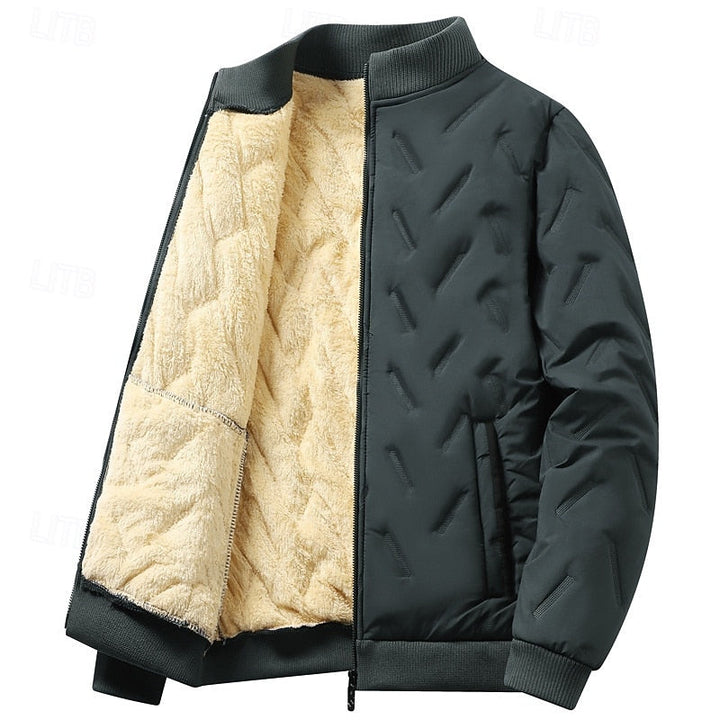 Eskvin | Herren Winterjacke Gefütterte Bomberjacke - Dark Grey - Image 2