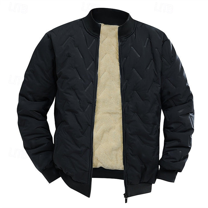 Eskvin | Herren Winterjacke Gefütterte Bomberjacke - Dark Grey - Image 4