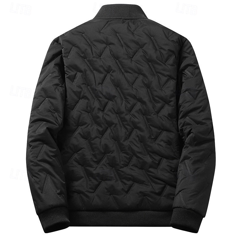 Eskvin | Herren Winterjacke Gefütterte Bomberjacke - Dark Grey - Image 6