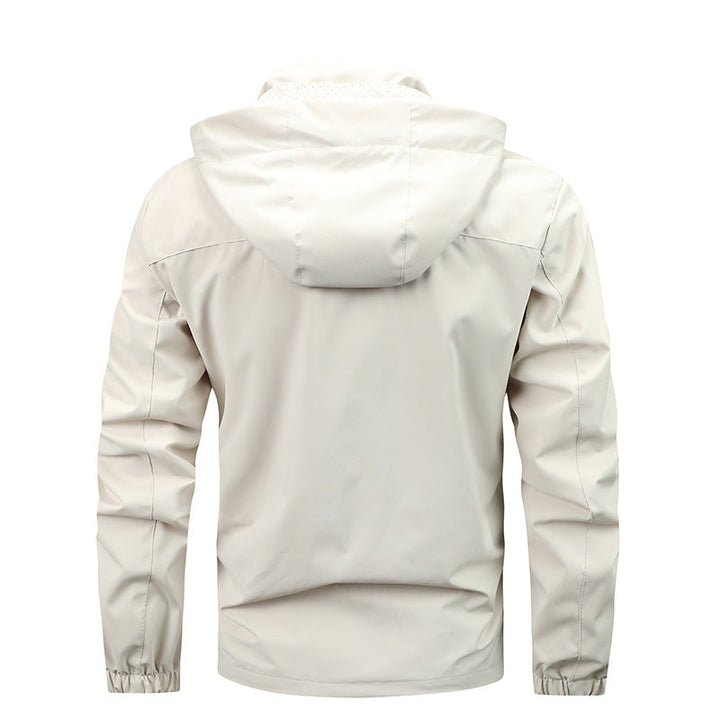 Fendrik | Herren Regenjacke mit Kapuze Winddicht - Black - Image 3