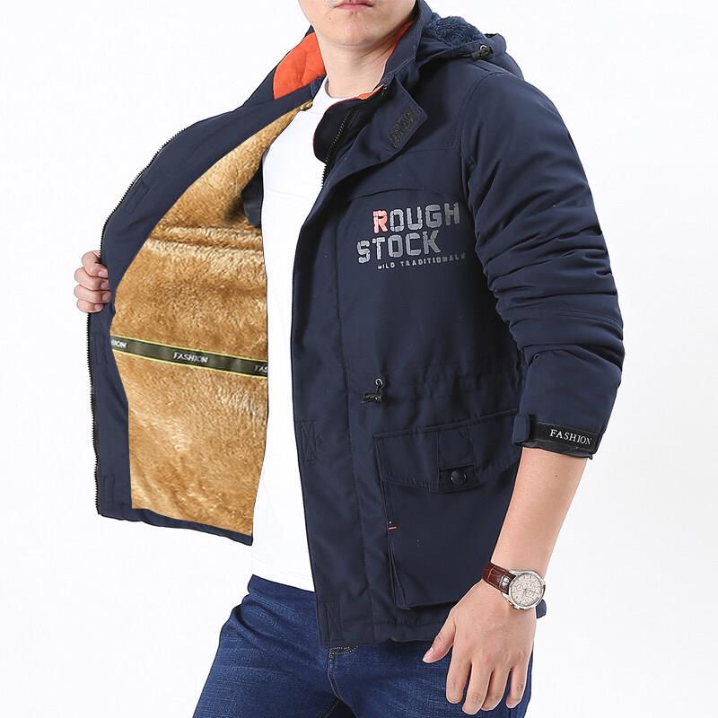 Fendrik | Herren Winterjacke mit Kapuze gefüttert - Image 6