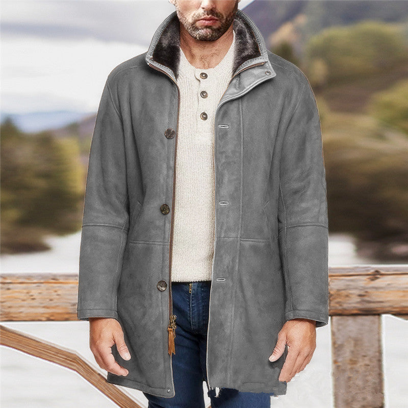 Fenwald | Herren Wintermantel mit Teddykragen - Black - Image 6