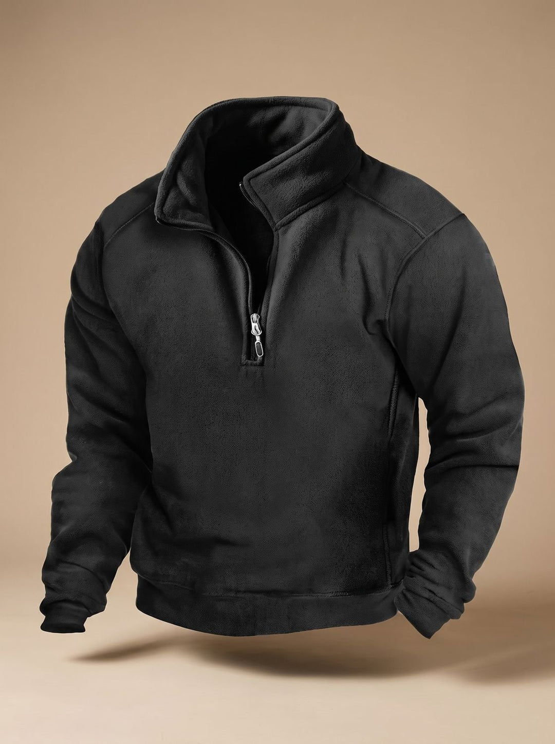 Fenwick | Herren Fleece Pullover mit Stehkragen - Black - Image 1