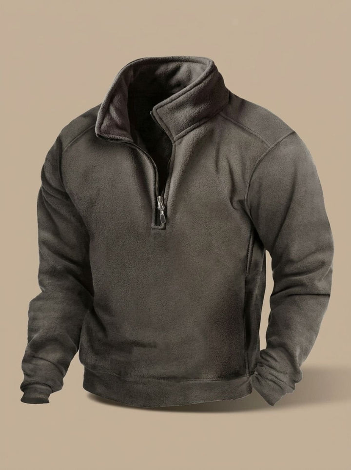 Fenwick | Herren Fleece Pullover mit Stehkragen - Black - Image 4