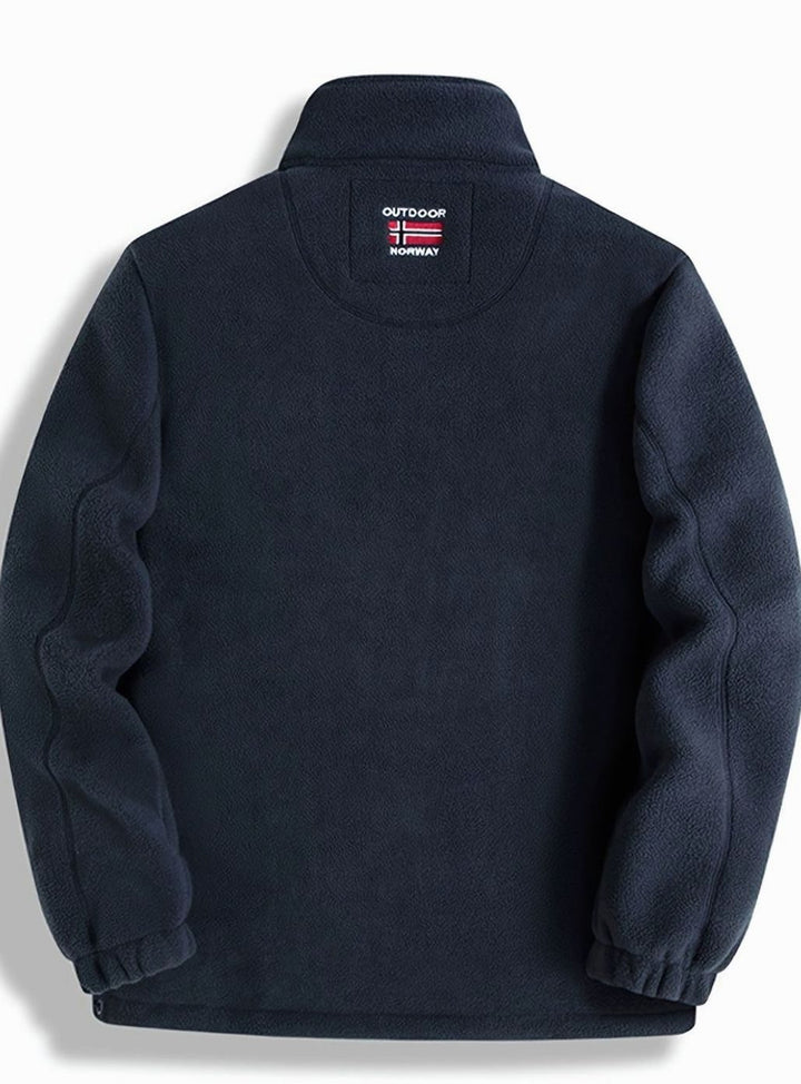 Fenwick | Herren Fleecejacke Stehkragen Outdoor - Navy - Image 3