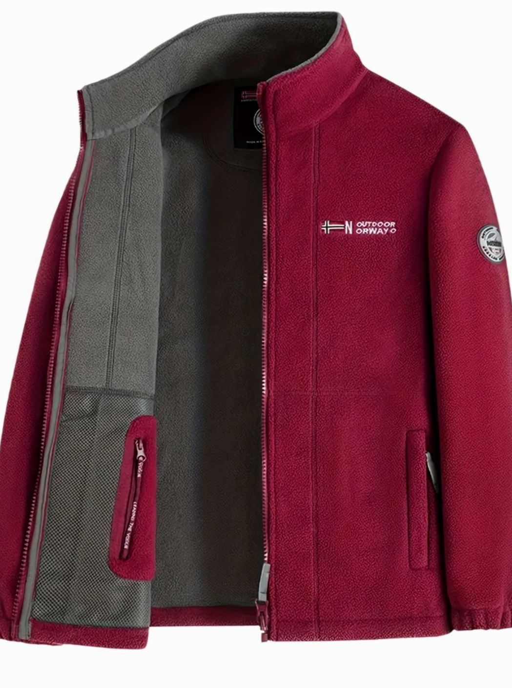Fenwick | Herren Fleecejacke Stehkragen Outdoor - Navy - Image 6