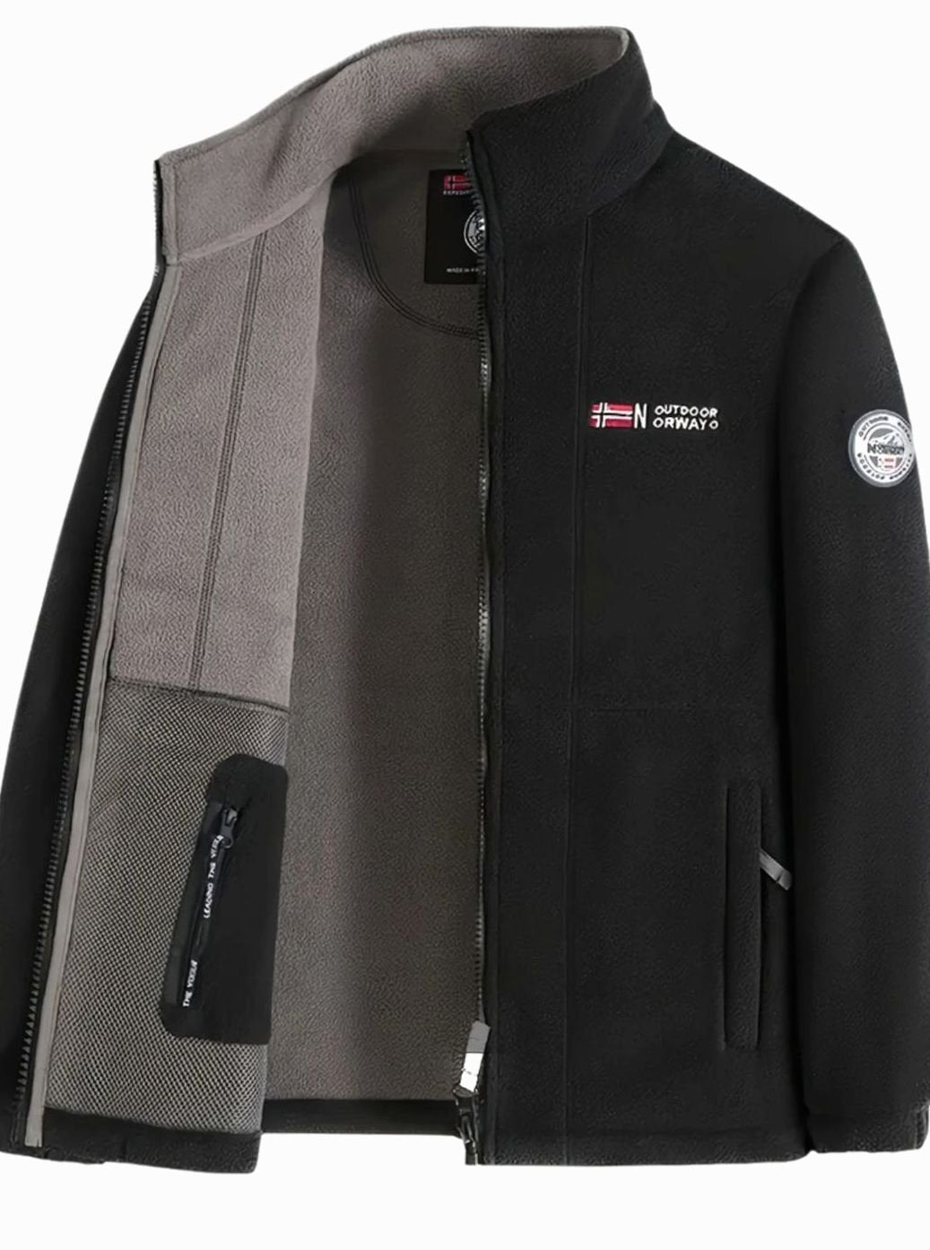Fenwick | Herren Fleecejacke Stehkragen Outdoor - Navy - Image 8