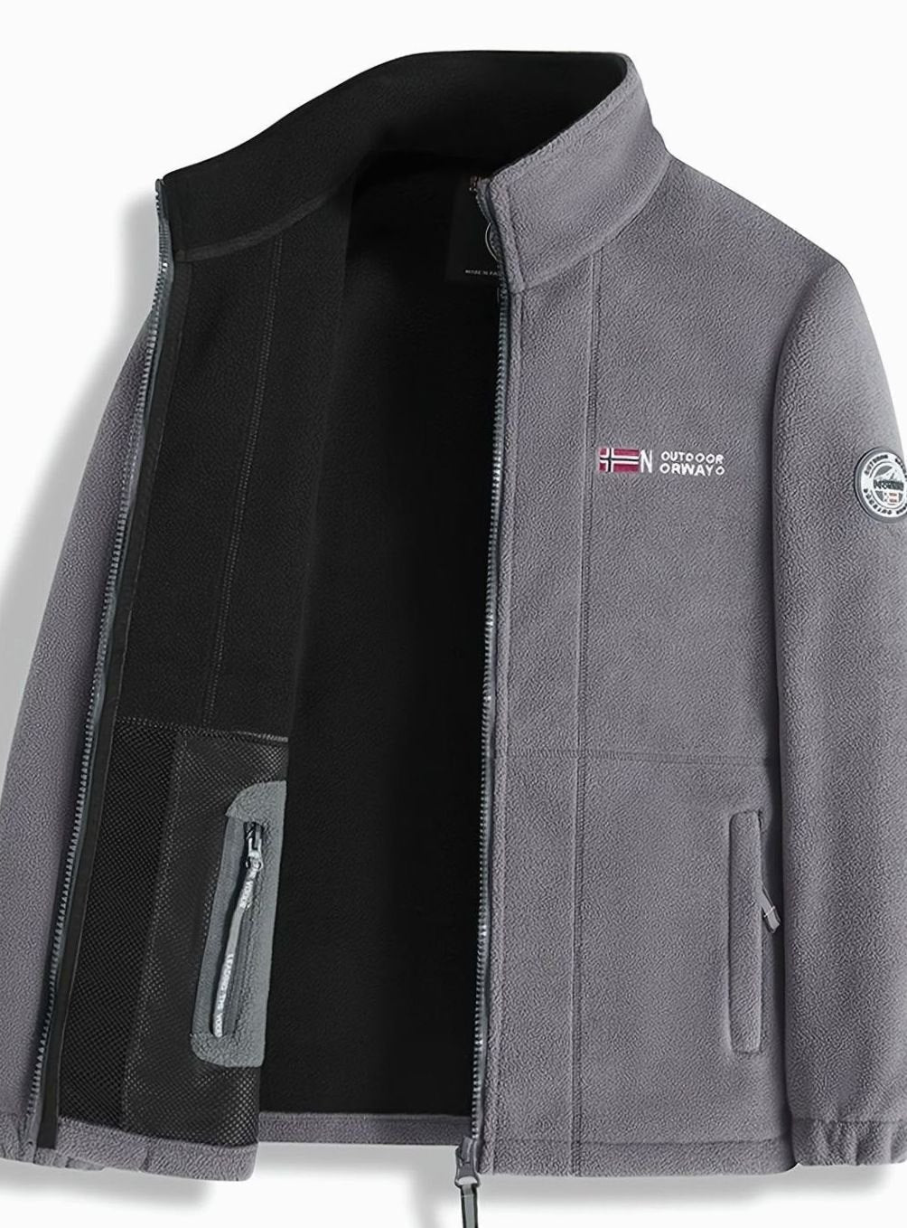 Fenwick | Herren Fleecejacke Stehkragen Outdoor - Navy - Image 9
