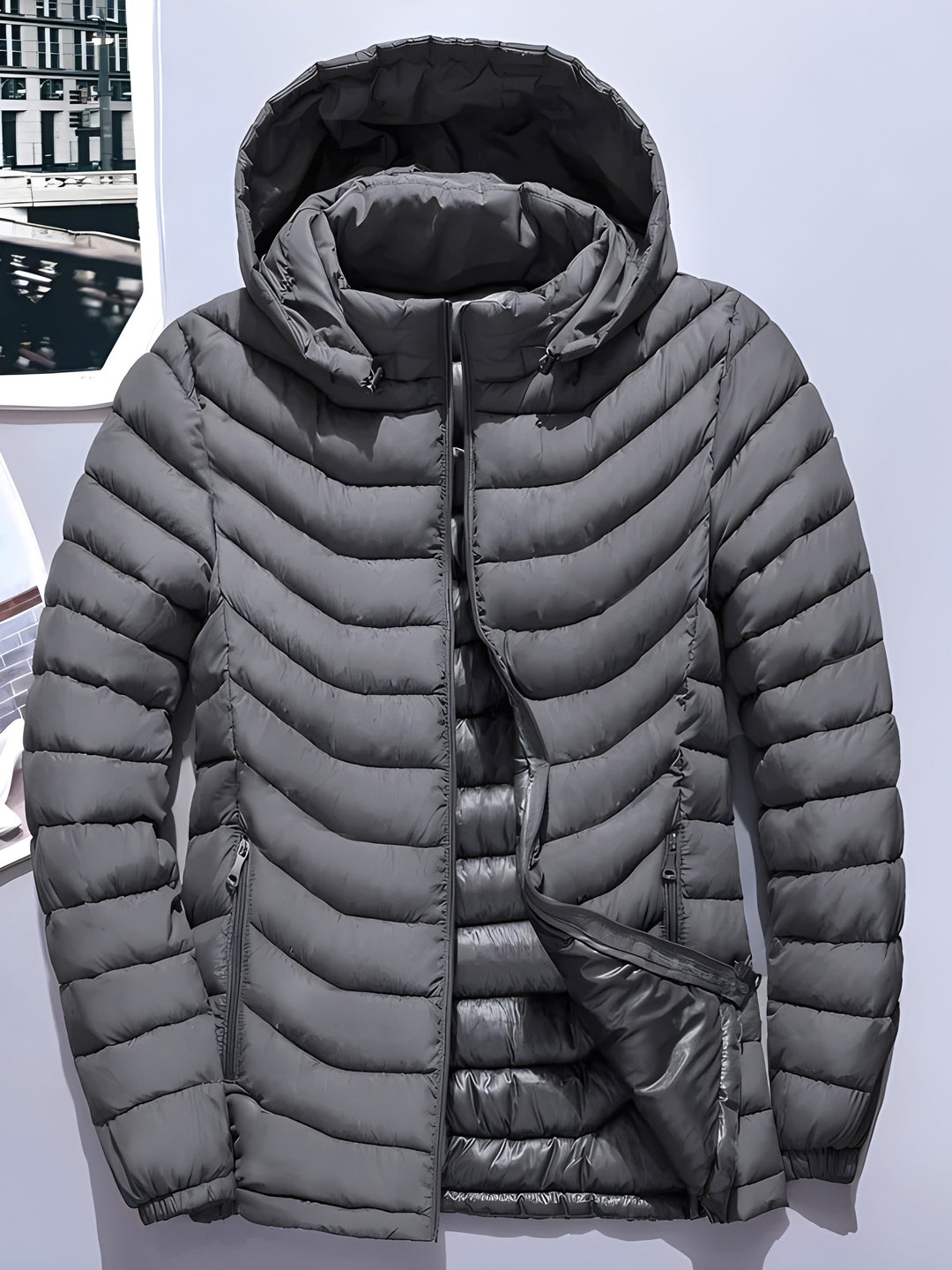 Fenwick | Herren Winterjacke Steppjacke mit Kapuze - Black - Image 10