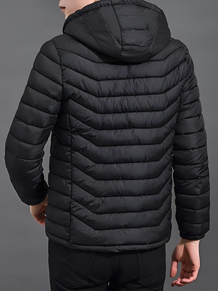 Fenwick | Herren Winterjacke Steppjacke mit Kapuze - Black - Image 3