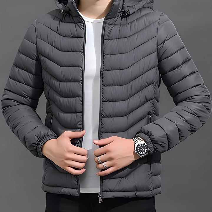 Fenwick | Herren Winterjacke Steppjacke mit Kapuze - Black - Image 6