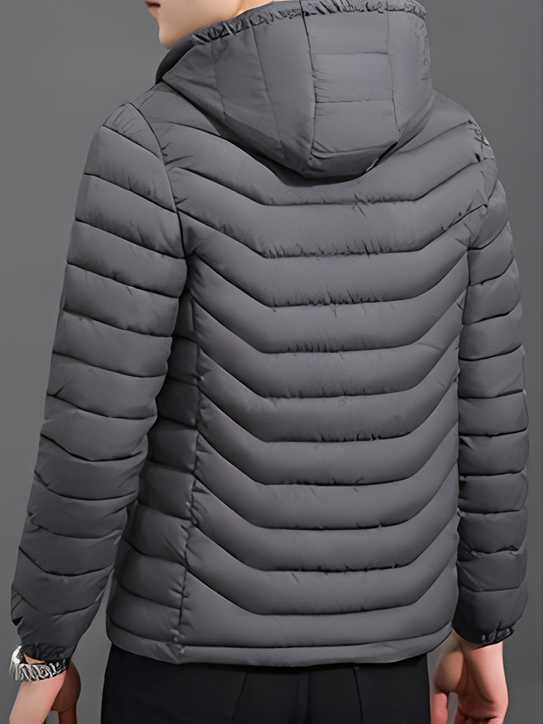 Fenwick | Herren Winterjacke Steppjacke mit Kapuze - Black - Image 9