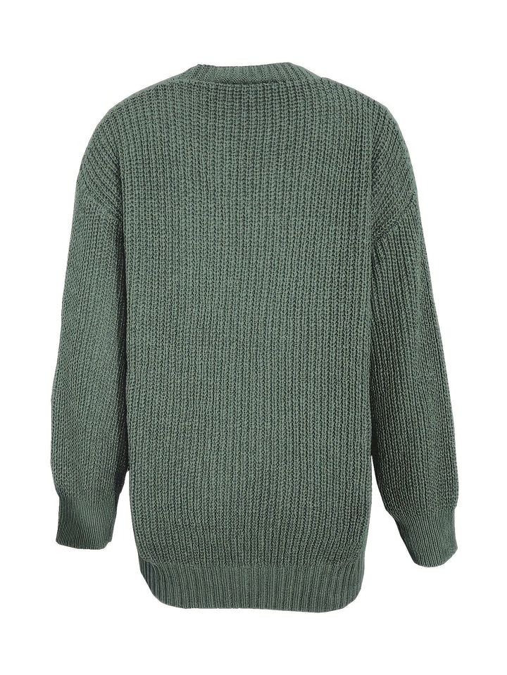 Flordis | Damen Oversize Strickjacke mit Knöpfen - Image 7