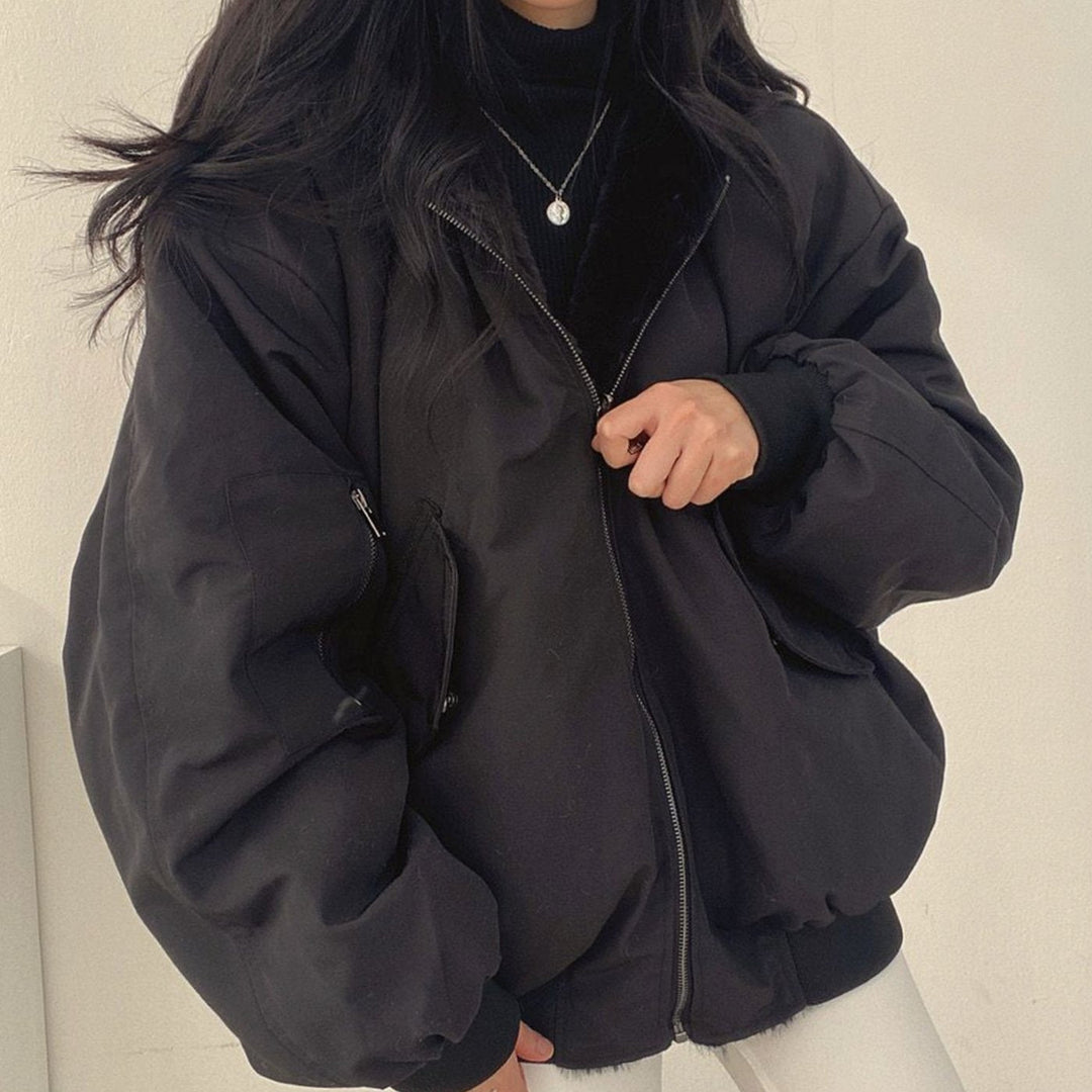 Freydis | Damen Übergangsjacke Wende-Bomberjacke gefüttert - Light Blue - Image 15