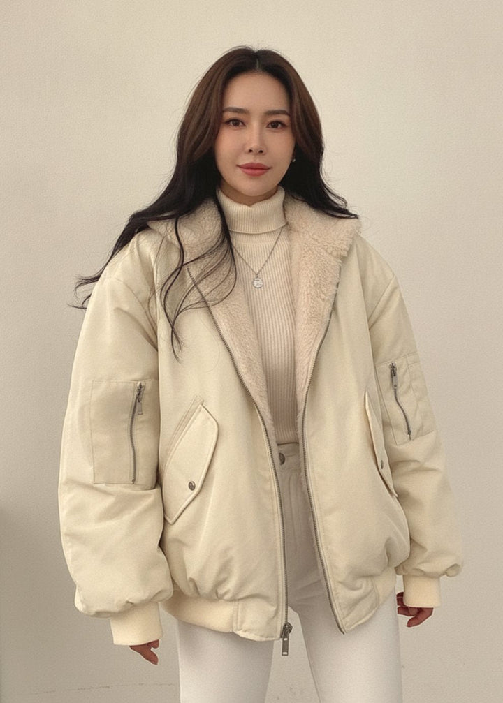 Freydis | Damen Übergangsjacke Wende-Bomberjacke gefüttert - Light Blue - Image 6