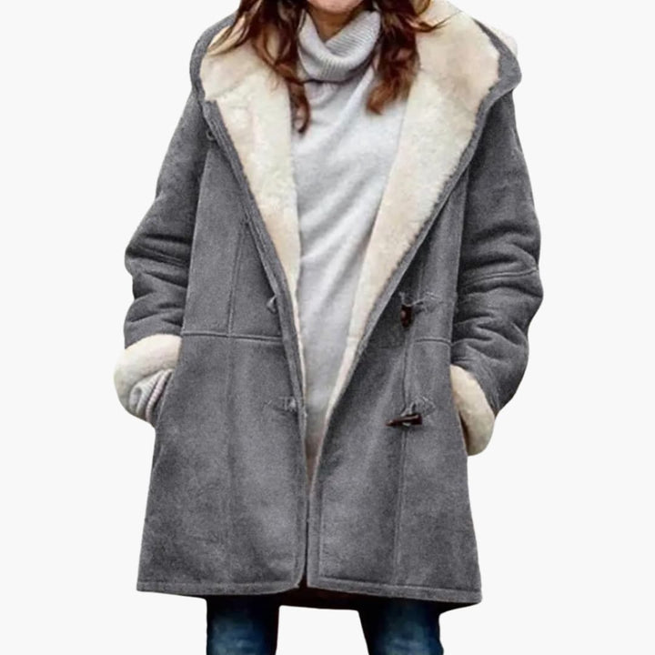 Freywind | Damen Teddyjacke mit Kapuze &amp; Knebelverschluss - Image 4