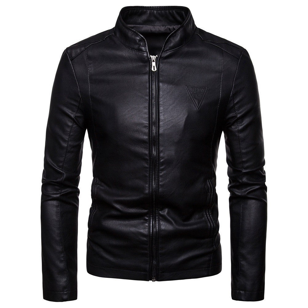 Garveld | Herren Lederjacke Slim Fit Bikerjacke - Dark Brown - Image 5