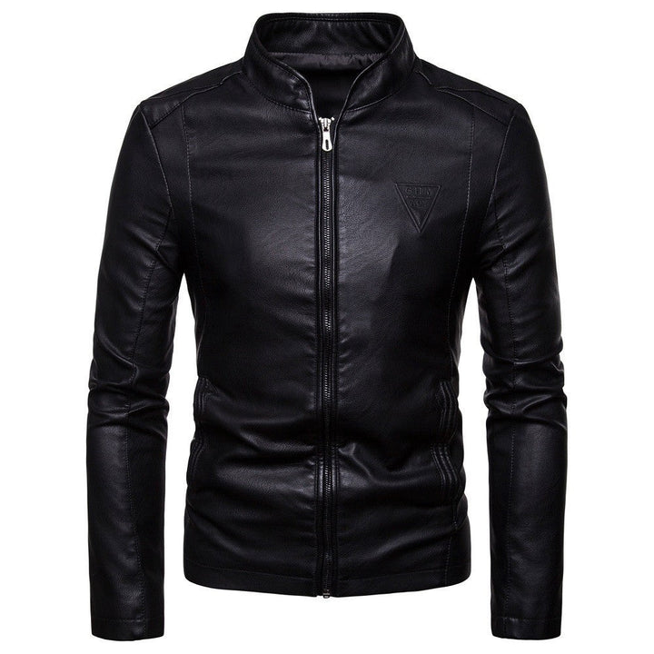 Garveld | Herren Lederjacke Slim Fit Bikerjacke - Dark Brown - Image 5