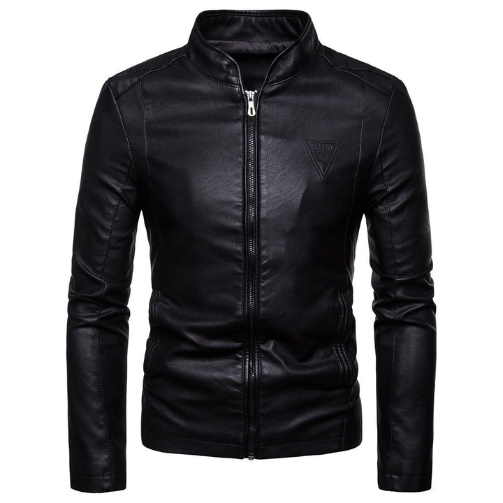 Garveld | Herren Lederjacke Slim Fit Bikerjacke - Dark Brown - Image 8