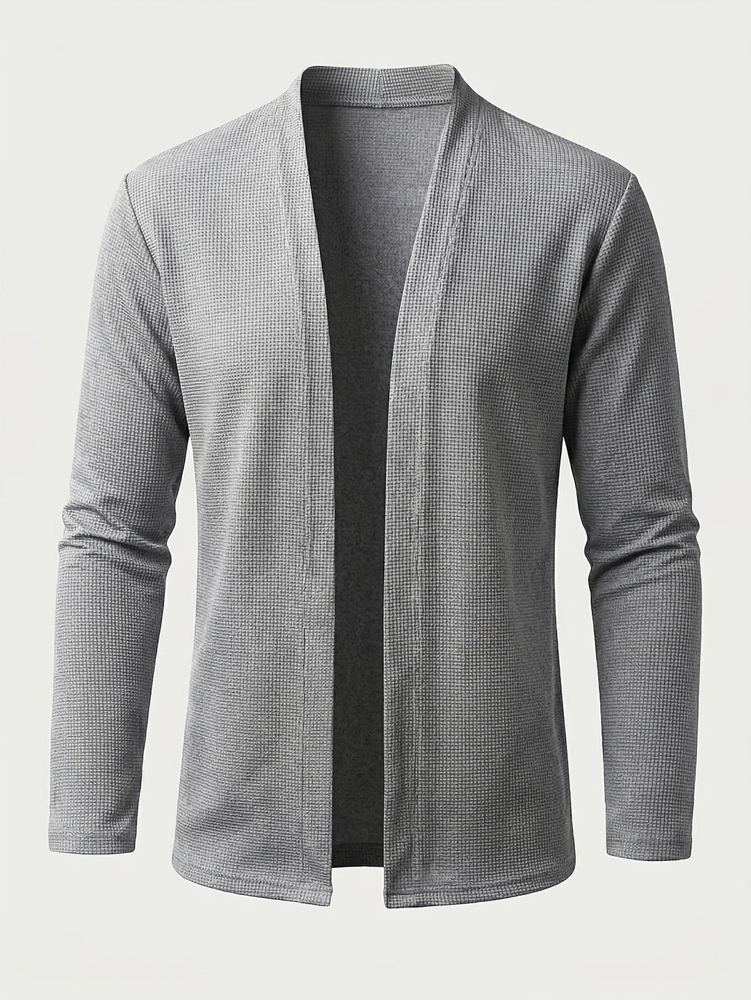 Garvond | Herren Strickjacke Offen Cardigan - Black - Image 12