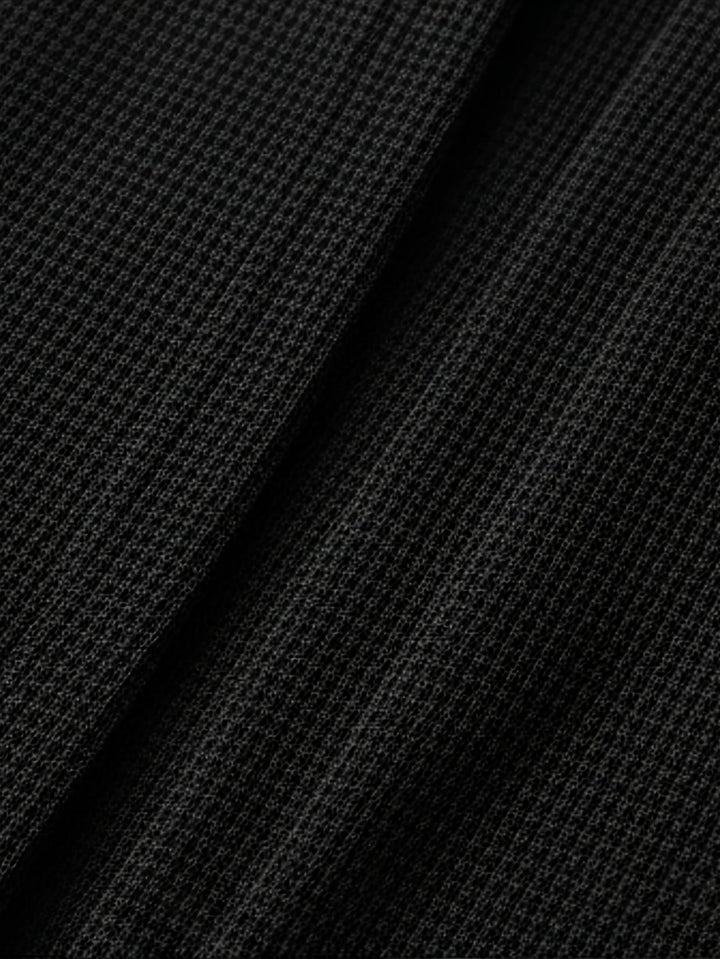 Garvond | Herren Strickjacke Offen Cardigan - Black - Image 5