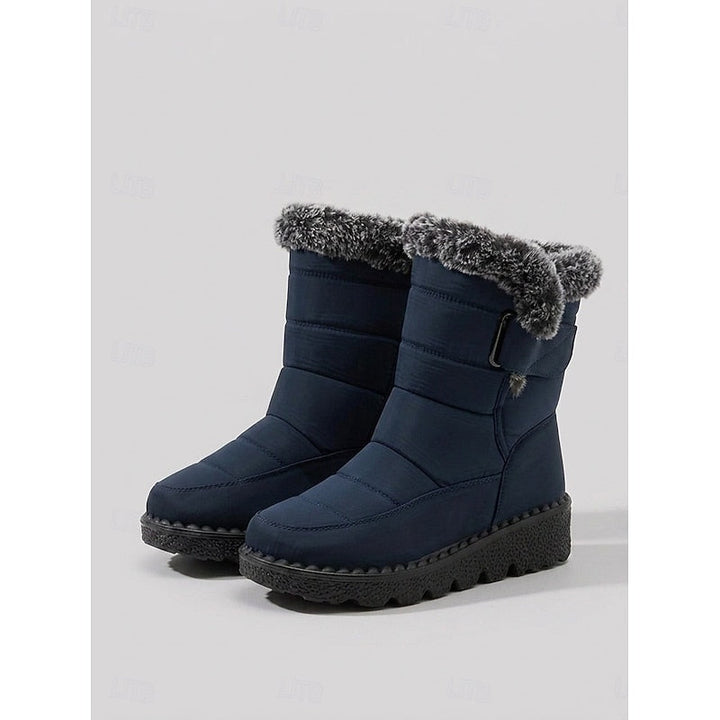 Gelvinde | Damen Winterschuhe Gefütterte Schneestiefel - Black - Image 2