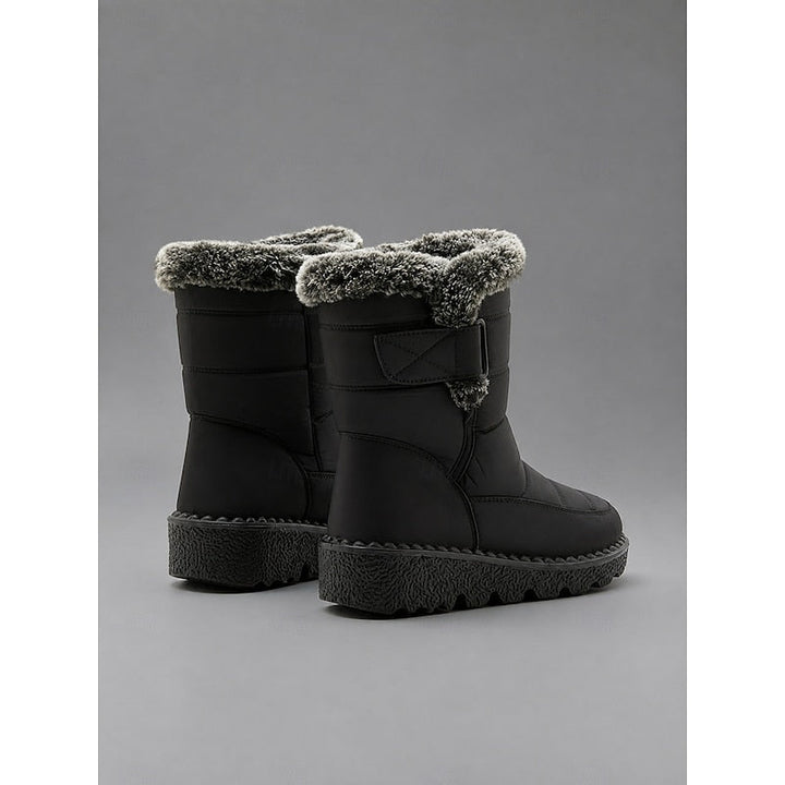 Gelvinde | Damen Winterschuhe Gefütterte Schneestiefel - Black - Image 9