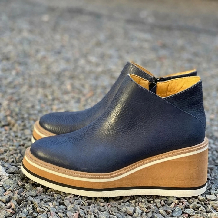 Gelvorna | Damen Keilstiefelette mit Plateausohle - Image 6