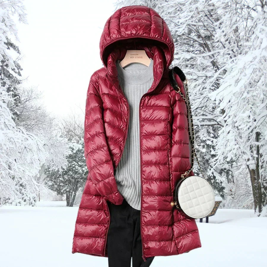 Gerda | Damen Gesteppte Winterjacke Mittellang - Image 8