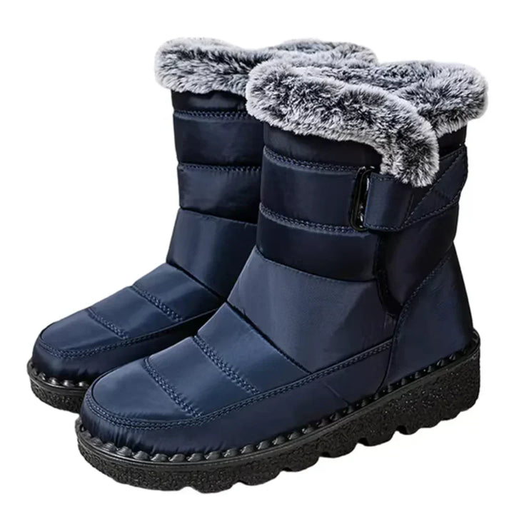 Gerdrun | Damen Winterstiefel Warm Gefüttert - Navy - Image 1