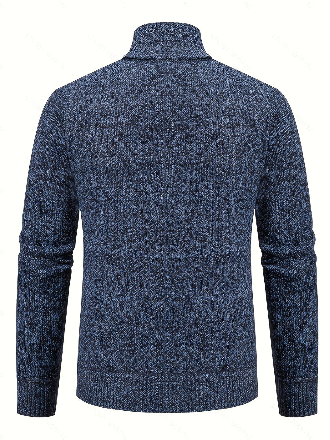 Gervold | Herren Strickjacke Reißverschluss Zopfmuster - Black - Image 15
