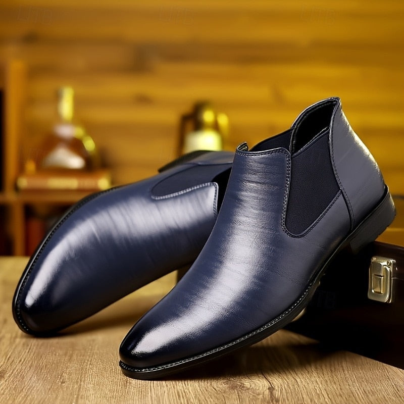 Gervund | Herren Stiefeletten Chelsea Boots - Navy - Image 4