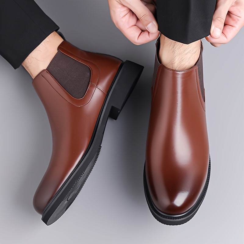 Gideon | Herren Chelsea Stiefeletten Slip-on - Brown - Image 3