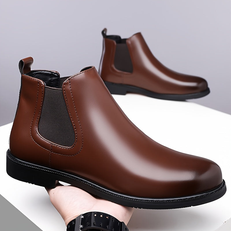 Gideon | Herren Chelsea Stiefeletten Slip-on - Brown - Image 9