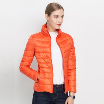 Gilvorna | Damen Leichte Steppjacke Kurz Winterjacke - Taupe - Image 5