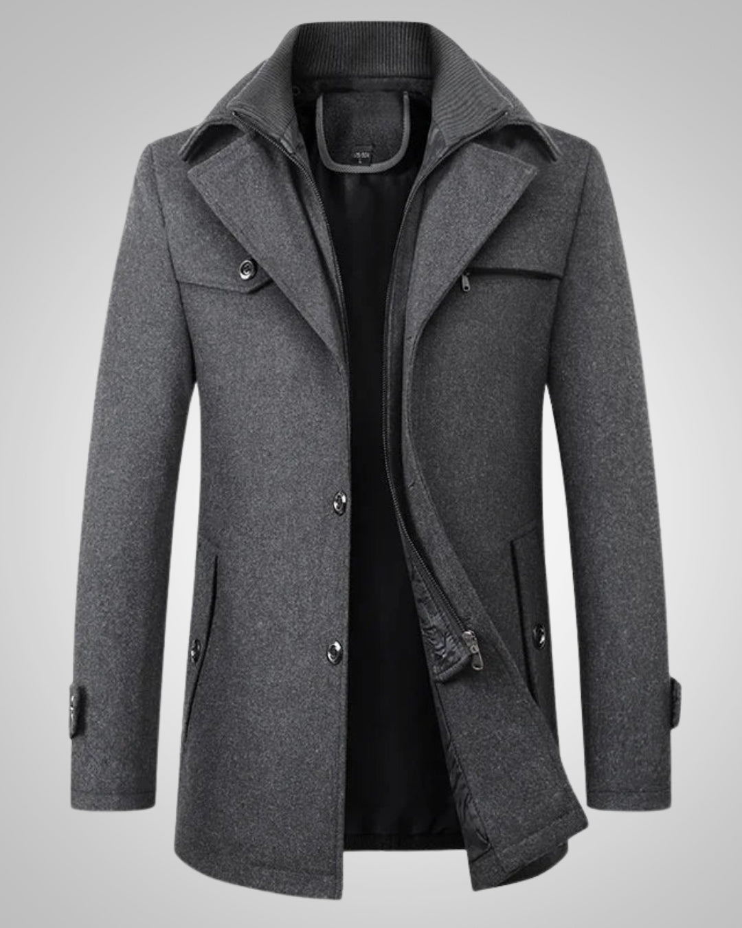 Golvast | Herren Wintermantel mit Reverskragen - Image 2