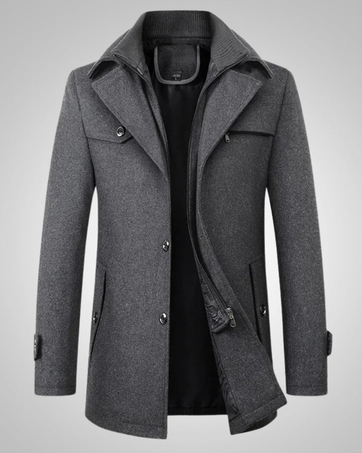 Golvast | Herren Wintermantel mit Reverskragen - Image 2