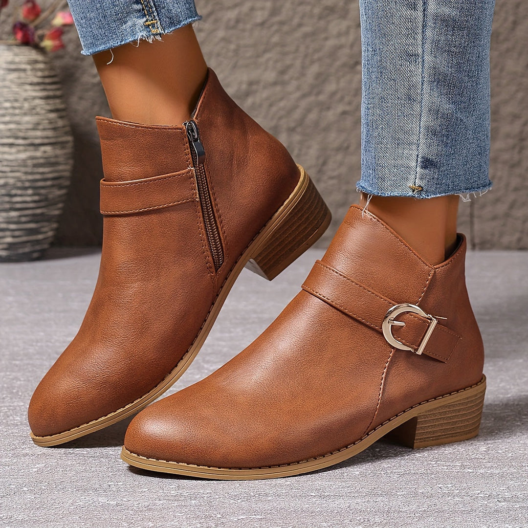Golvind | Damen Stiefeletten mit Blockabsatz - Image 3