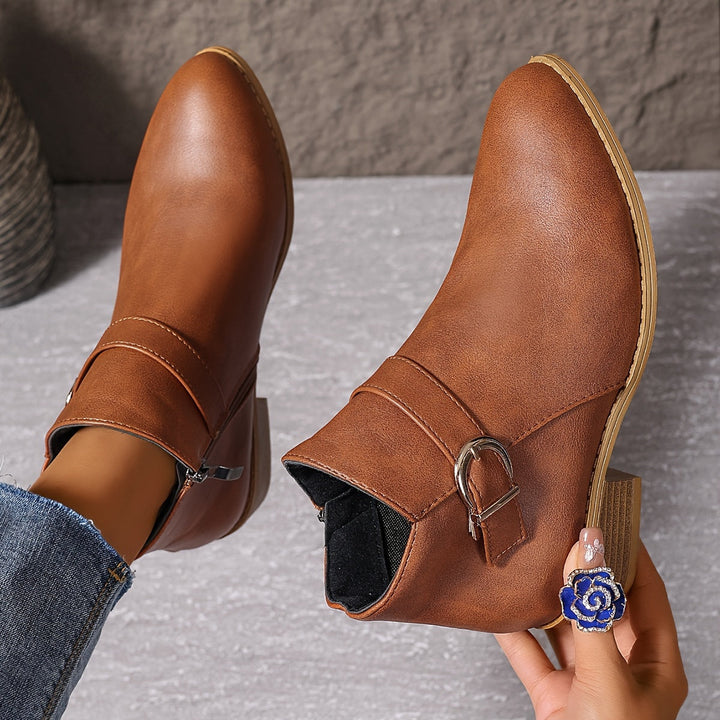 Golvind | Damen Stiefeletten mit Blockabsatz - Image 5