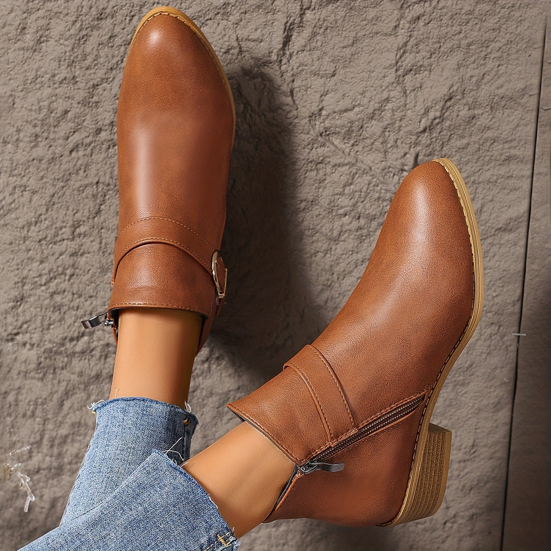 Golvind | Damen Stiefeletten mit Blockabsatz - Image 7