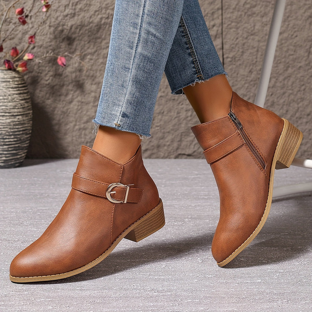 Golvind | Damen Stiefeletten mit Blockabsatz - Image 9