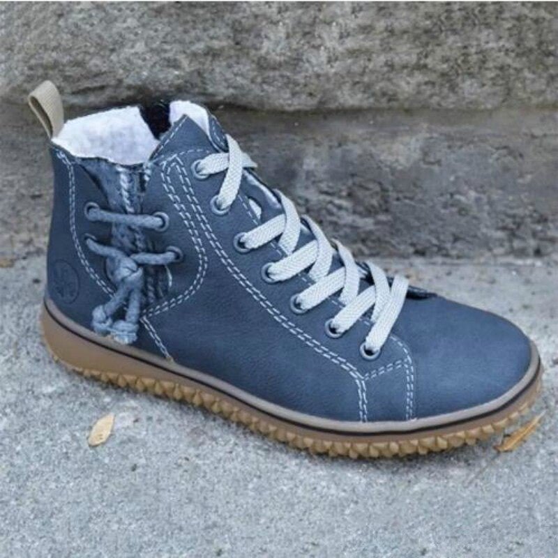 Golvrand | Herren Winterschuhe Gefütterte Schnürstiefel - Blue - Image 1