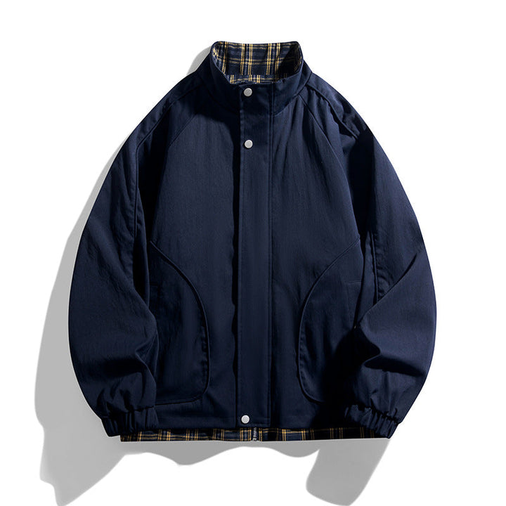Golvrek | Herren Übergangsjacke Wendejacke Stehkragen - Navy - Image 1
