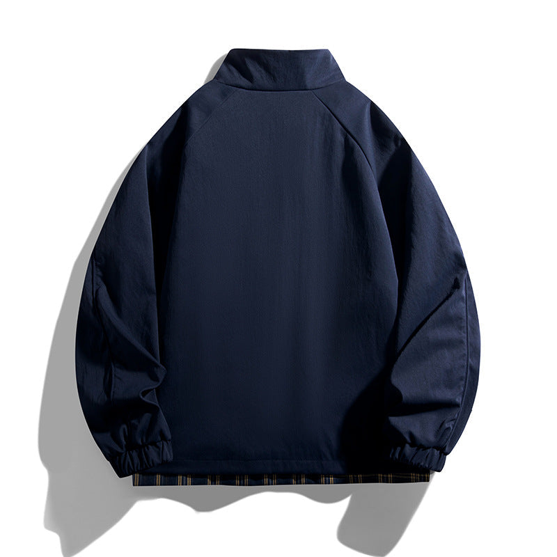 Golvrek | Herren Übergangsjacke Wendejacke Stehkragen - Navy - Image 2