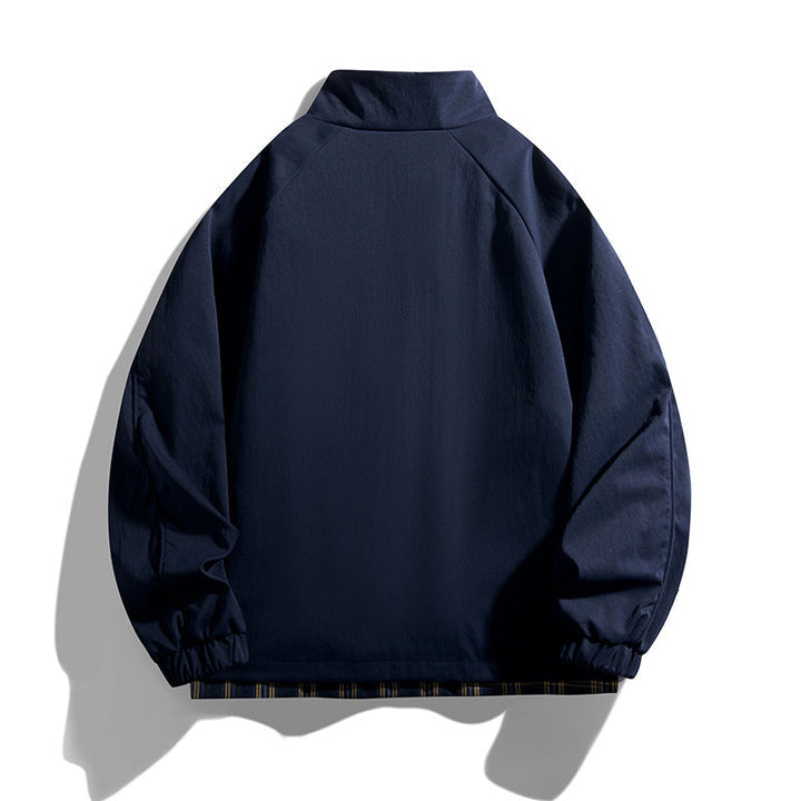 Golvrek | Herren Übergangsjacke Wendejacke Stehkragen - Navy - Image 2