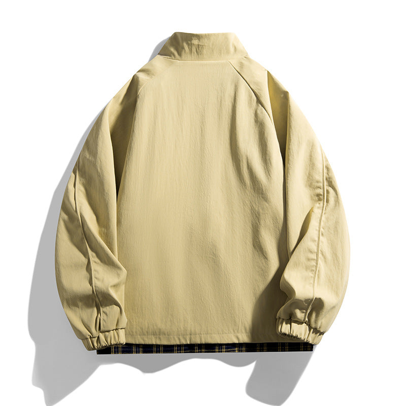 Golvrek | Herren Übergangsjacke Wendejacke Stehkragen - Navy - Image 4