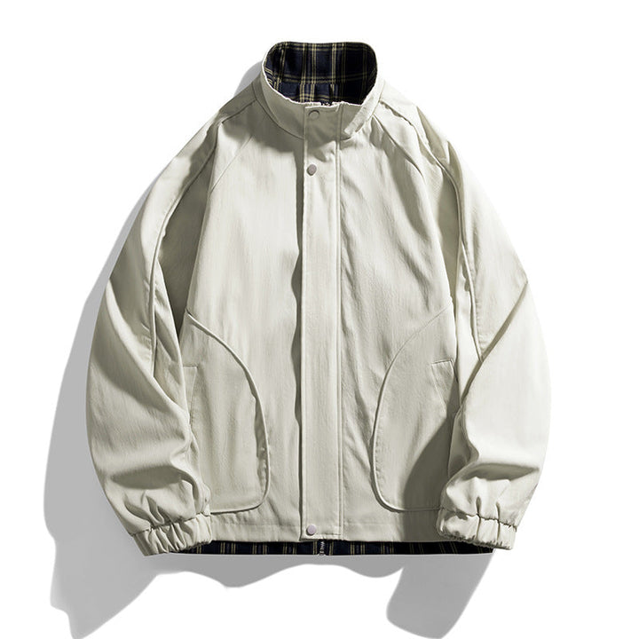 Golvrek | Herren Übergangsjacke Wendejacke Stehkragen - Navy - Image 5