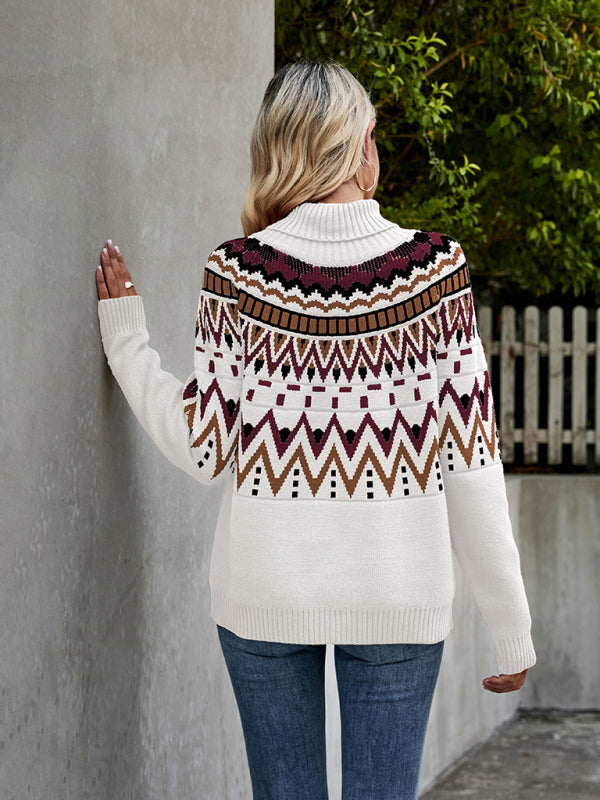 Guldvara | Damen Strickpullover mit Rollkragen - Cream - Image 1