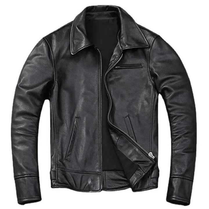 Gundram | Herren Lederjacke Vintage Used-Look - Brown - Image 5